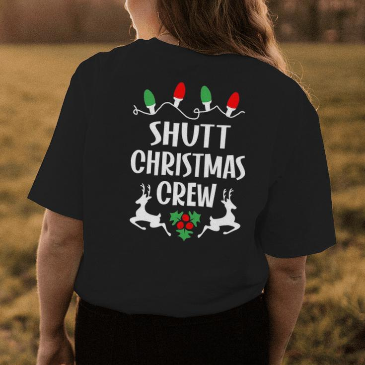 Shutt Name Gift Christmas Crew Shutt Womens Back Print T-shirt Funny Gifts