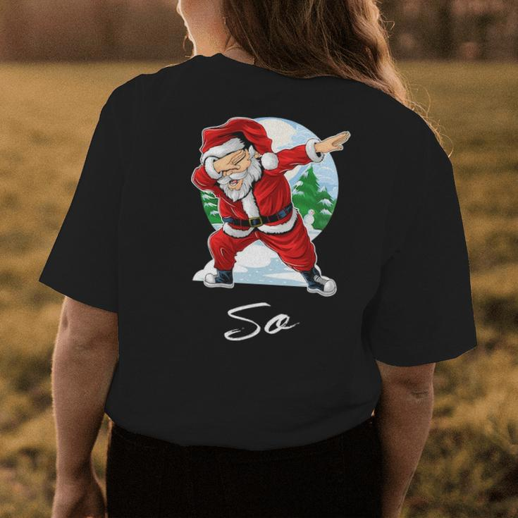 So Name Gift Santa So Womens Back Print T-shirt Funny Gifts