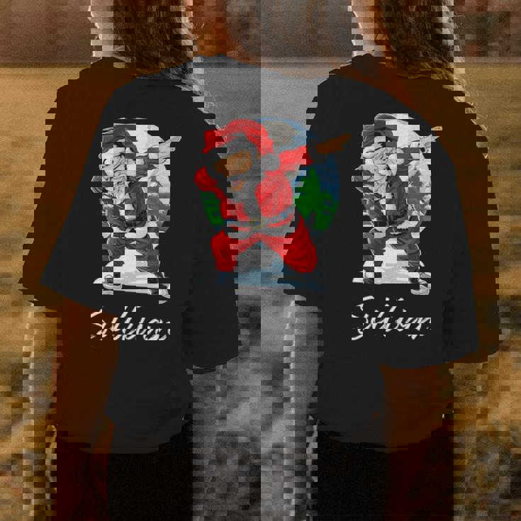 Sullivan Name Gift Santa Sullivan Womens Back Print T-shirt Personalized Gifts