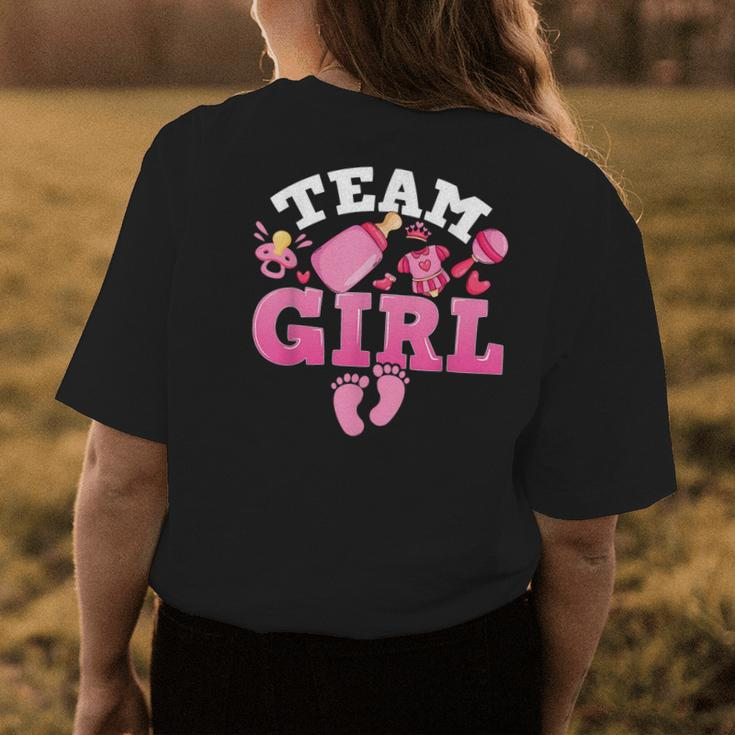 Team Girl Funny Gender Reveal Party Idea For Dad Mom Family Womens Back Print T-shirt Funny Gifts