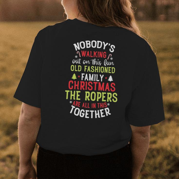 The Ropers Name Gift The Ropers Christmas Womens Back Print T-shirt Funny Gifts