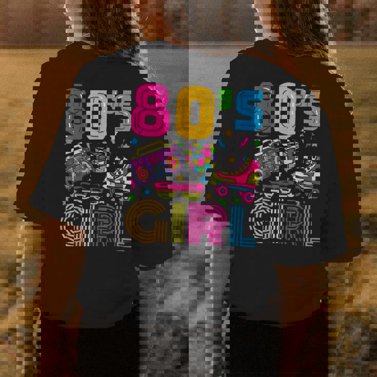 This Is My 80S Girl Costume 1980S Retro Vintage 80S Party Womens Back Print T-shirt Personalized Gifts