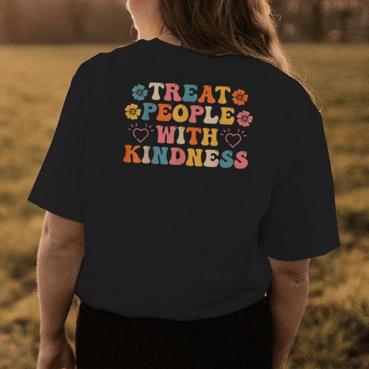 Treat People With Kindness Graphic For Women And Men Womens Back Print T-shirt Unique Gifts