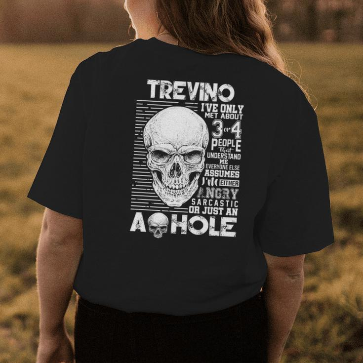 Trevino Name Gift Trevino Ively Met About 3 Or 4 People Womens Back Print T-shirt Funny Gifts