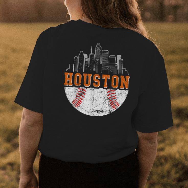 Vintage Houston Texas Pride Houston Strong Men Women Womens Back Print T-shirt Unique Gifts
