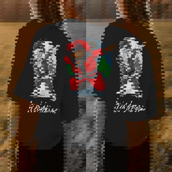 Waldman Name Gift Santa Waldman Womens Back Print T-shirt Funny Gifts