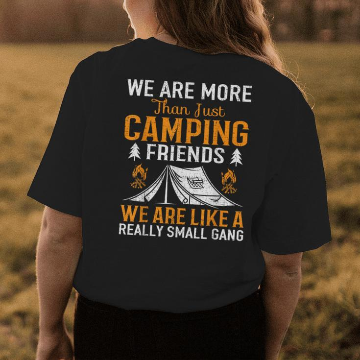 Were More Than Camping Friends Womens Back Print T-shirt Personalized Gifts