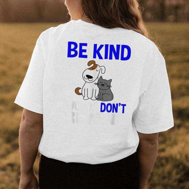 Be Kind Words Dont Rewind Anti Bullying Kindness Womens Back Print T-shirt Unique Gifts