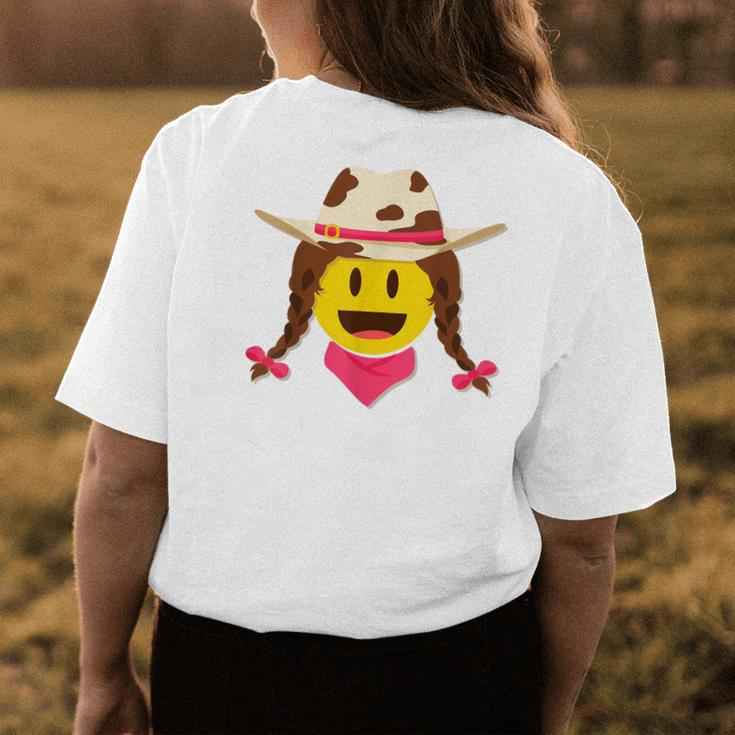 Cowgirl Funny Halloween Costume Graphic Womens Back Print T-shirt Unique Gifts