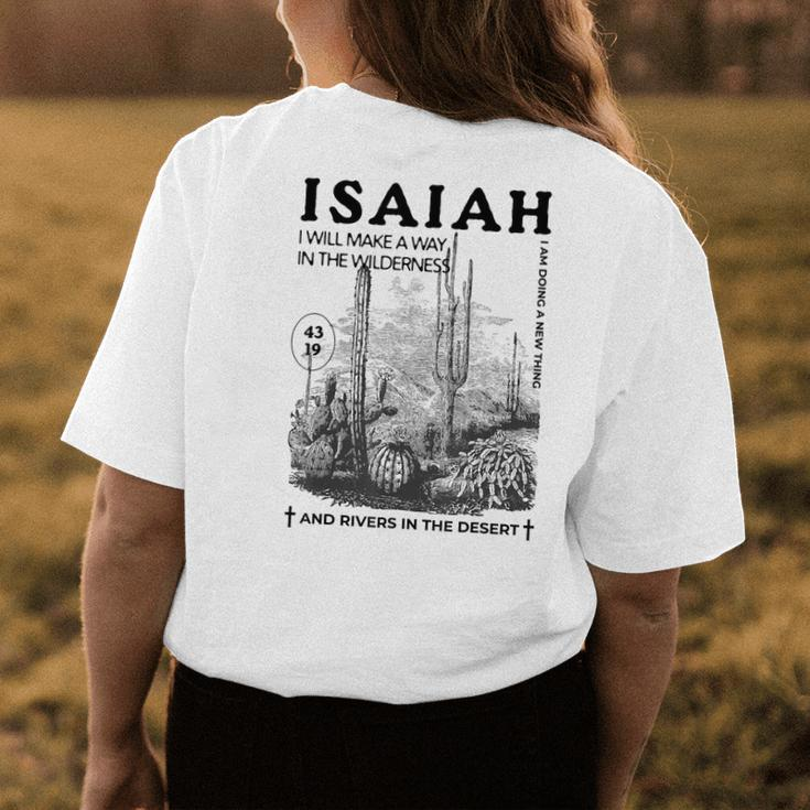 I Will Make A Way In The Wilderness Christian Bible Boho Womens Back Print T-shirt Unique Gifts