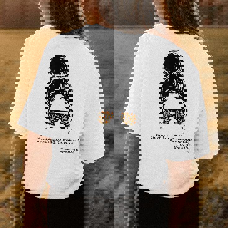 Im Not Bossy Im The Boss Latina Wife Animal Print Funny Gifts For Wife Womens Back Print T-shirt Unique Gifts