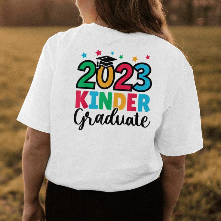 Kindergarten Graduate 2023 Graduation Last Day Of School Womens Back Print T-shirt Personalized Gifts