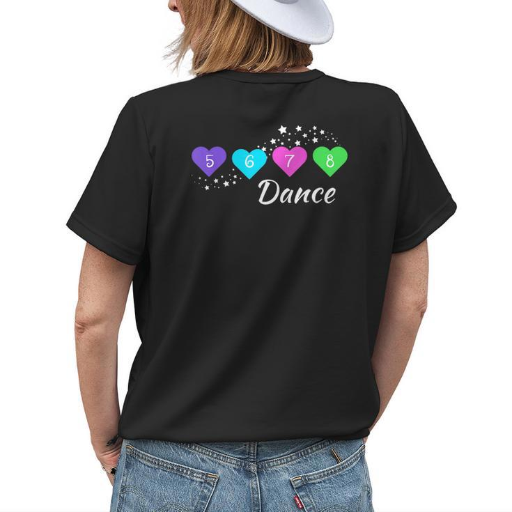 5 6 7 8 Dance For Girls Women Kids Youth Dance Apparel Womens Back Print T-shirt Gifts for Her