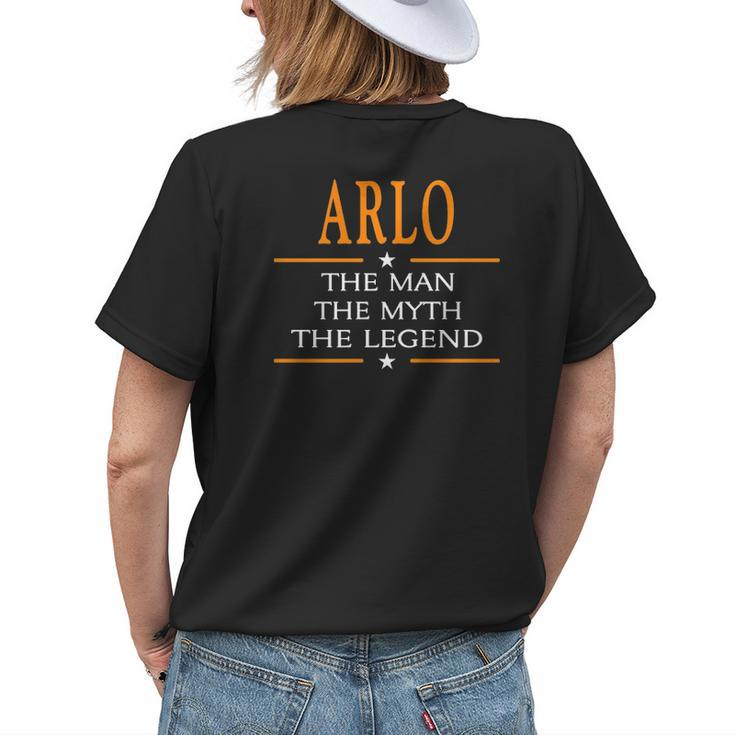 Arlo Name Gift Arlo The Man The Myth The Legend V2 Womens Back Print T-shirt Gifts for Her