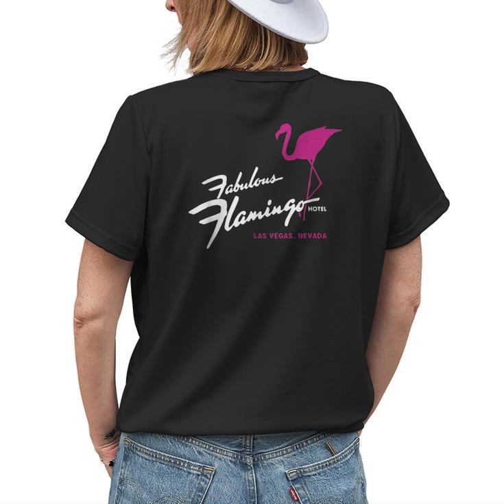 Flamingo Hotel Casino Las Vegas Retro Vintage Womens Back Print T-shirt Gifts for Her
