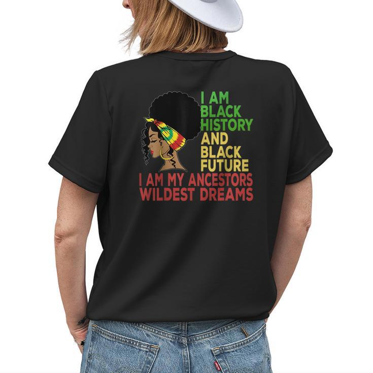 Happy Junenth Is My Independence Day Black Women Kid Men Womens Back Print T-shirt Gifts for Her