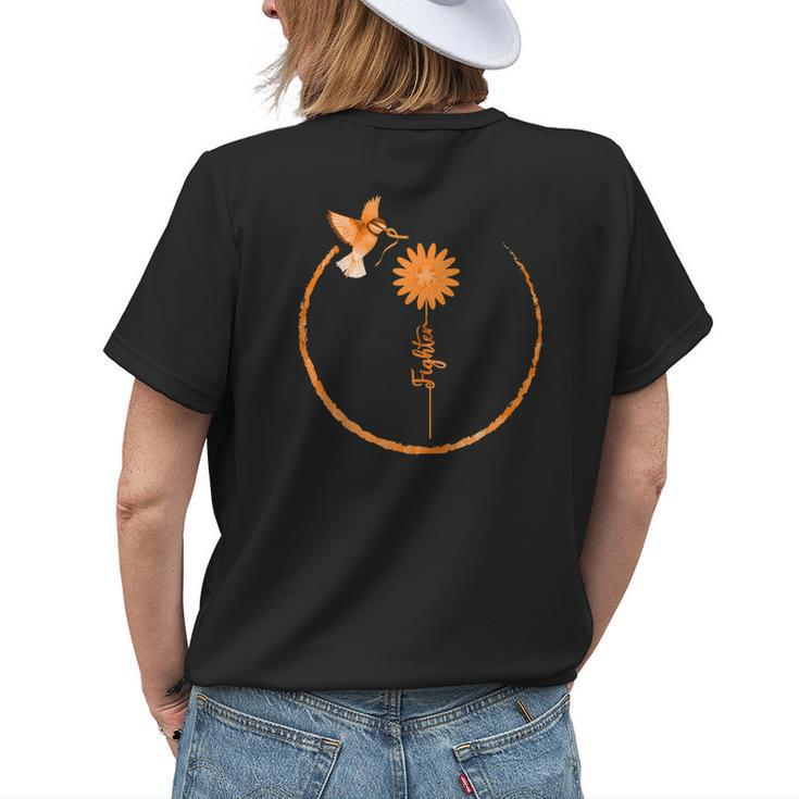 Hummingbird Daisy Multiple Sclerosis Awareness Costume Womens Back Print T-shirt Gifts for Her