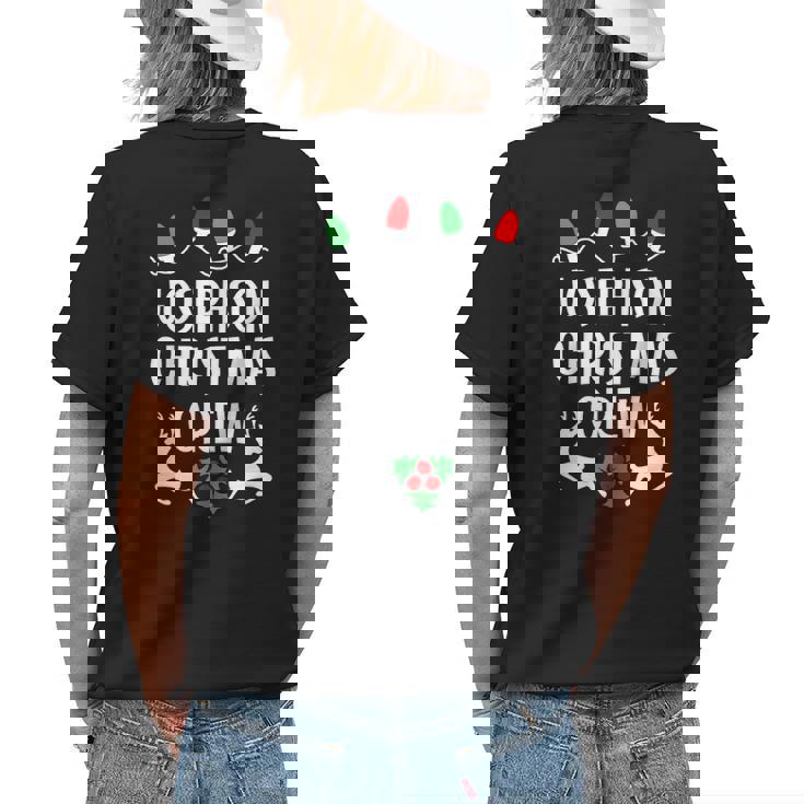 Josephson Name Gift Christmas Crew Josephson Womens Back Print T-shirt Gifts for Her