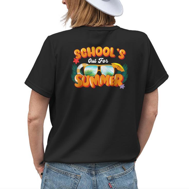 Last Day Of Schools Out For Summer Teacher Boys Girls Womens Back Print T-shirt Gifts for Her