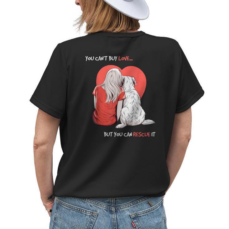 Personalized Dog  For Humans Gifts For Dog Moms  Womens Back Print T-shirt Gifts for Her