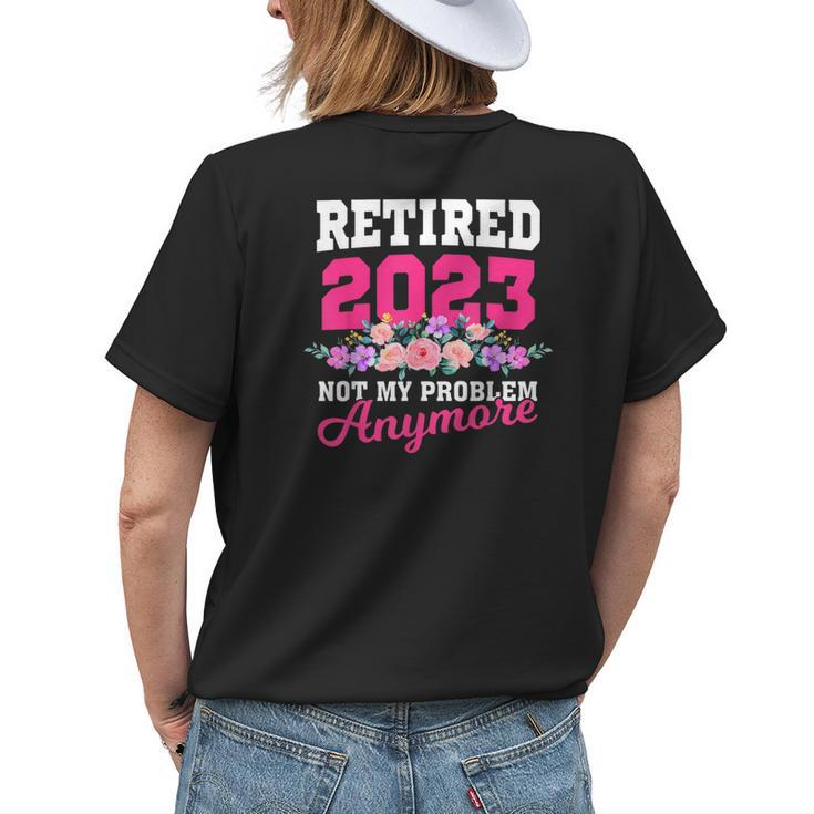 Retirement Gifts For Women 2023 Retired 2023 Women Womens Back Print T-shirt Gifts for Her