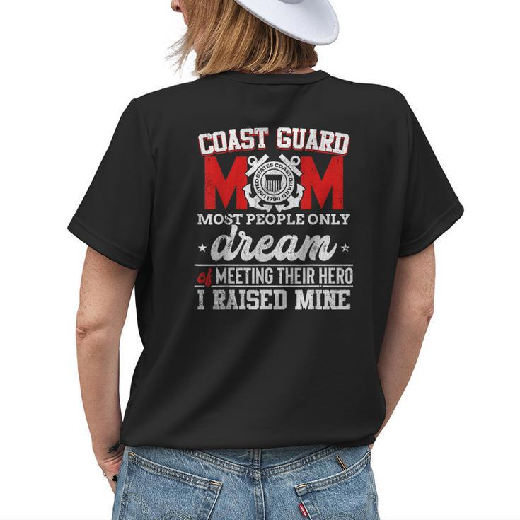 Veteran Quotes Coast Guard Mom Gifts For Mom Funny Gifts Womens Back Print T-shirt Gifts for Her