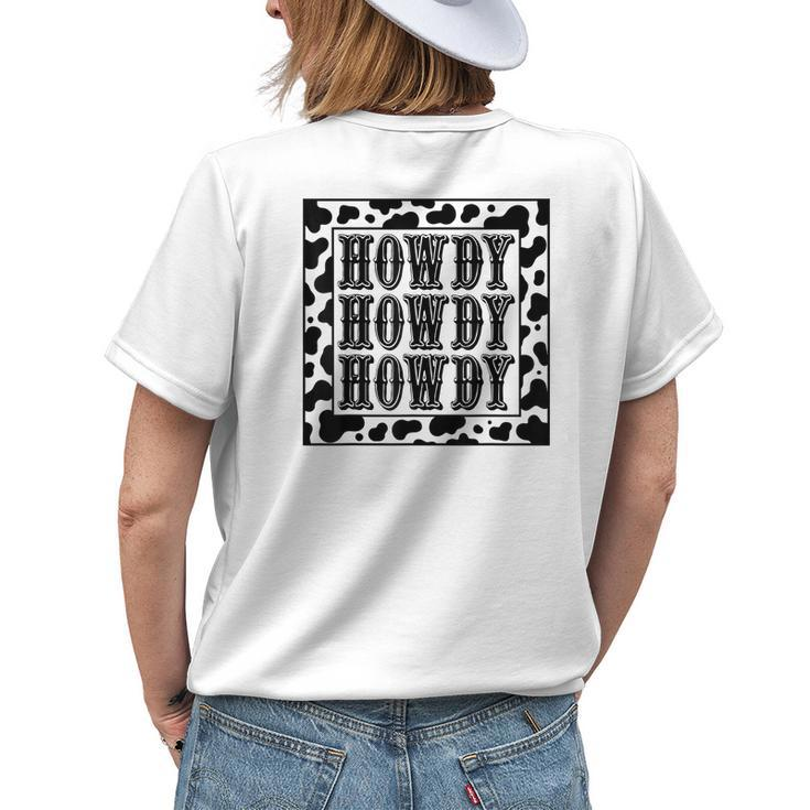 Cowgirl Outfit Women Cowboy Rodeo Girl Western Country Howdy Womens Back Print T-shirt Gifts for Her