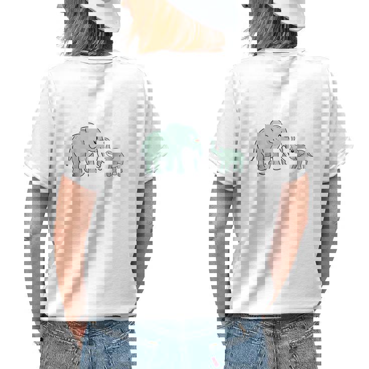 Mama To Be Elephant Funny Pregnancy For Women Gifts For Mama Funny Gifts Womens Back Print T-shirt Gifts for Her