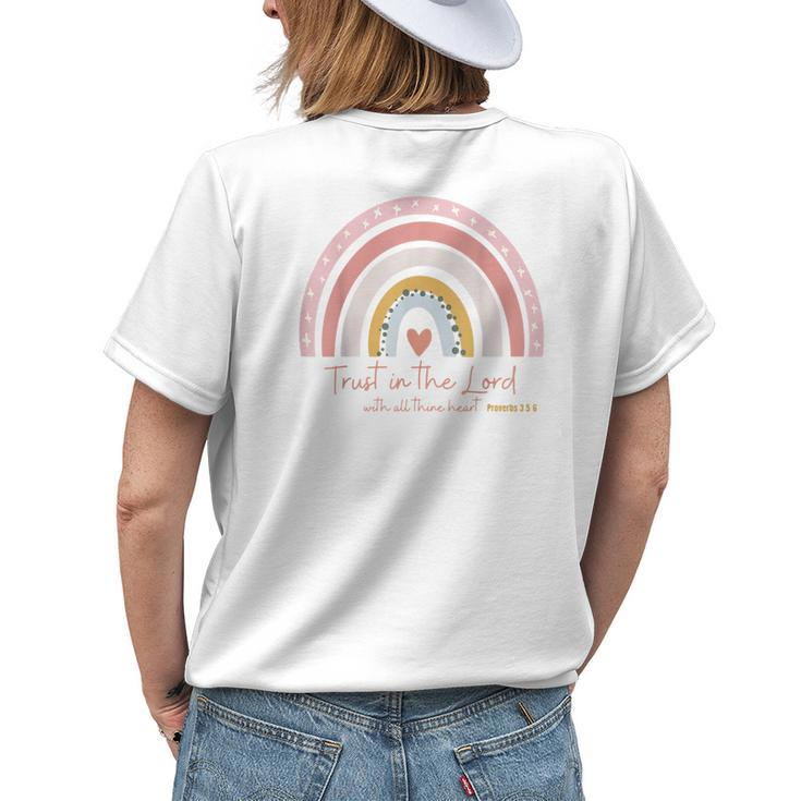 Trust In The Lord Christian Follower Of Christ Women Boho Womens Back Print T-shirt Gifts for Her