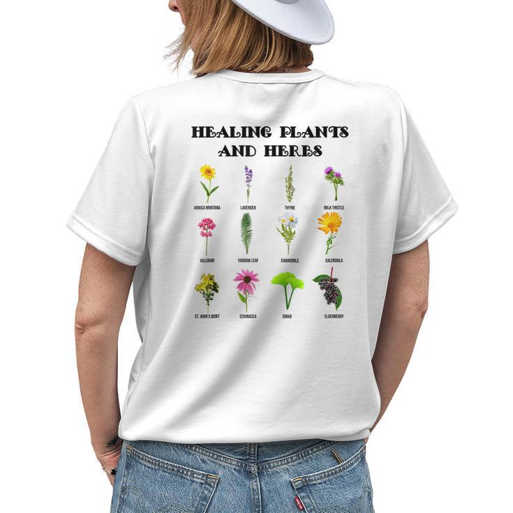 Wildflower Bohemian Garden Garden Growers Womens Back Print T-shirt Gifts for Her