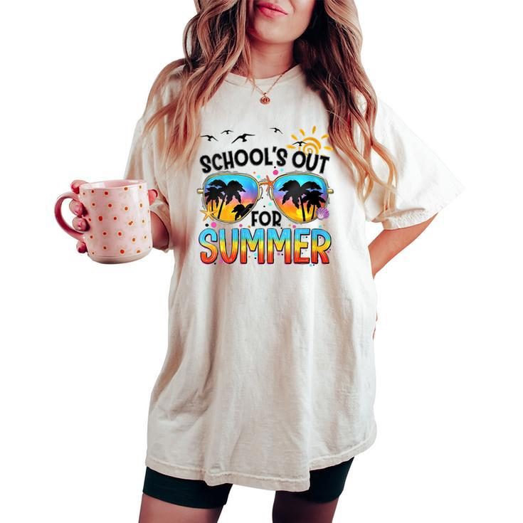 Schools Out For Summer Last Day Of School BeachSummer Women's Oversized Comfort T-shirt