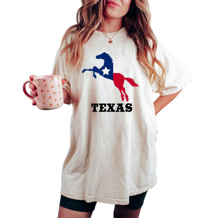 Texas Flag Rodeo Cowboy Cowgirl For Men For Women Women's Oversized Comfort T-shirt