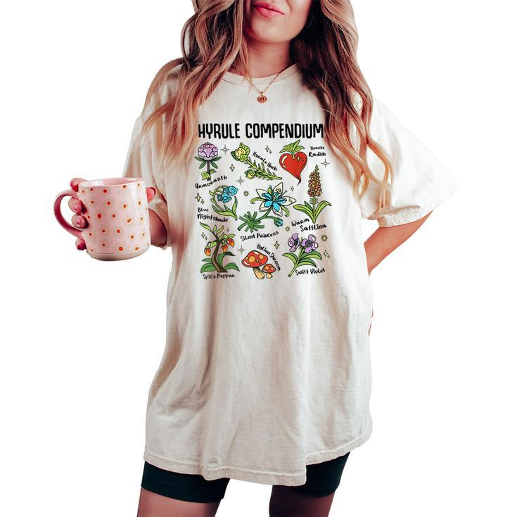 Hyrule Compendium Hyrule Floral Plants Women's Oversized Comfort T-shirt