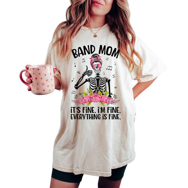 Band Mom Marching Band Mom Marching Band Mama Women's Oversized Comfort T-shirt