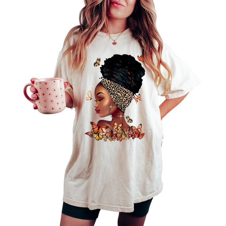 Black Girl Magic Afro Melanin Queen African American Women's Oversized Comfort T-shirt
