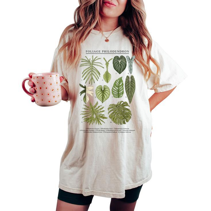 Foliage Philodendron Aroid Plants Lover Anthurium Women's Oversized Comfort T-shirt