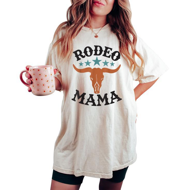 Mama 1St First Birthday Cowboy Western Rodeo Party Matching Women's Oversized Comfort T-shirt