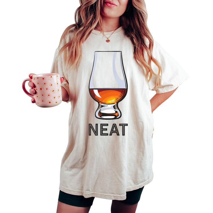 Whiskey Neat T Women's Oversized Comfort T-shirt