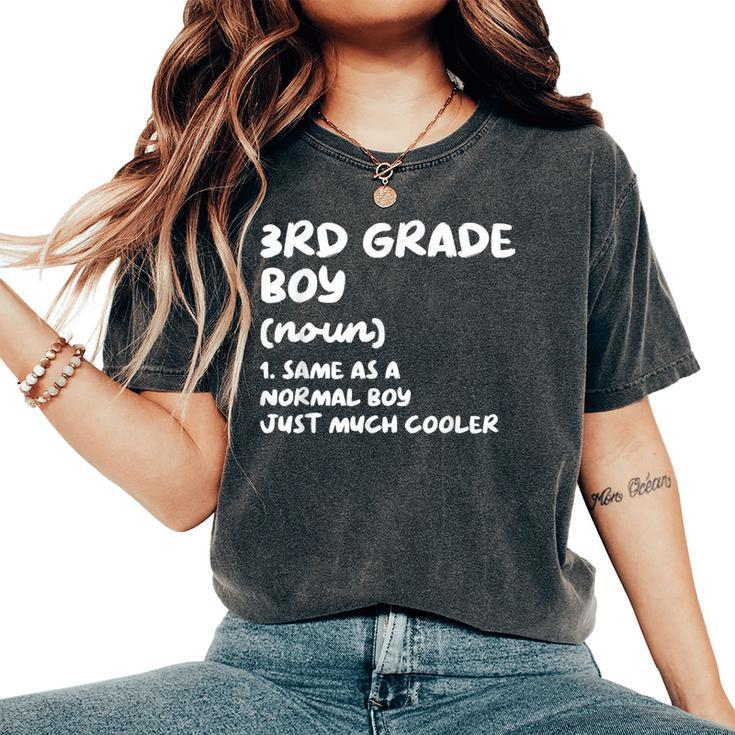 3Rd Grade Boy Definition Back To School Student Women's Oversized Comfort T-Shirt