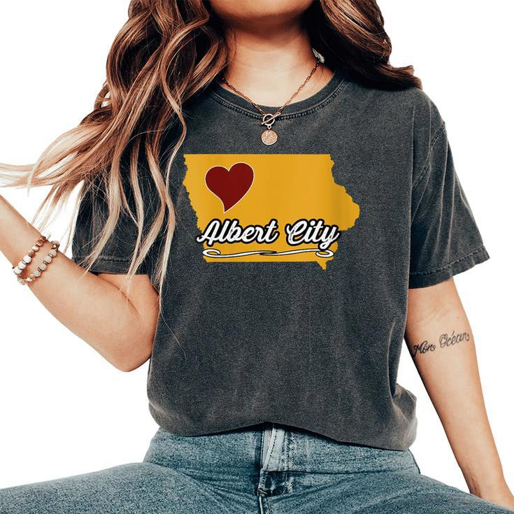 Albert City Iowa Ia Usa Cute Souvenir Merch City State Women's Oversized Comfort T-Shirt