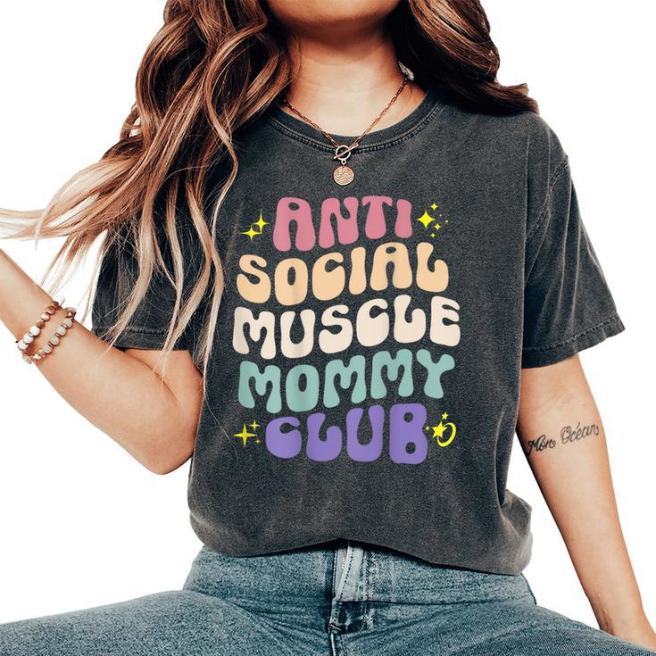 Anti Social Muscle Mommy Club Groovy Pump Cover Women's Oversized Comfort T-Shirt