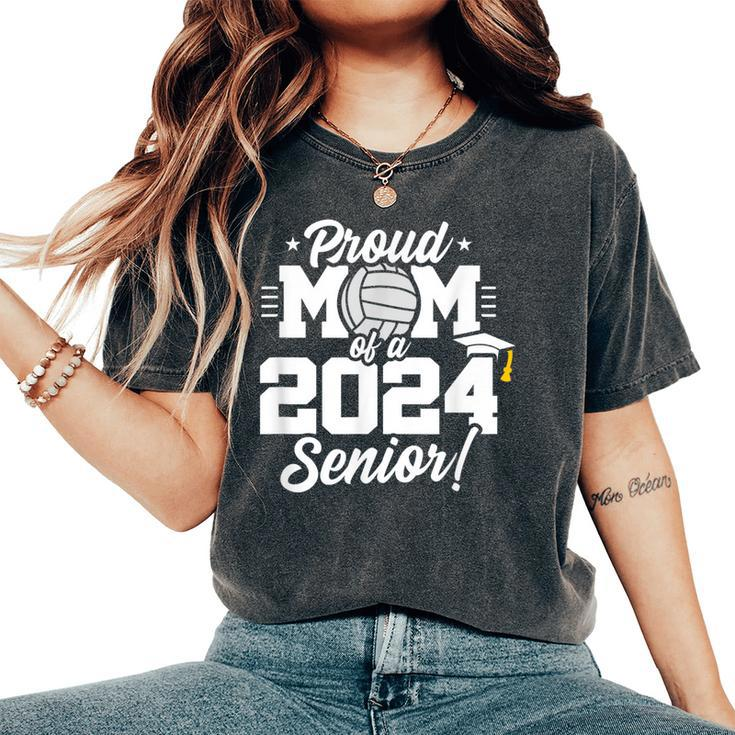 Class Of 2024 Senior Year Volleyball Mom Senior 2024 Women's Oversized Comfort T-Shirt