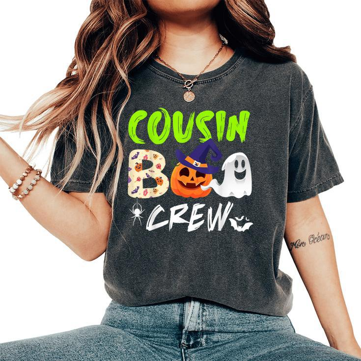 Cousin Boo Crew Jack O Lantern Scary Ghost Witch Boy Girl Women's Oversized Comfort T-Shirt