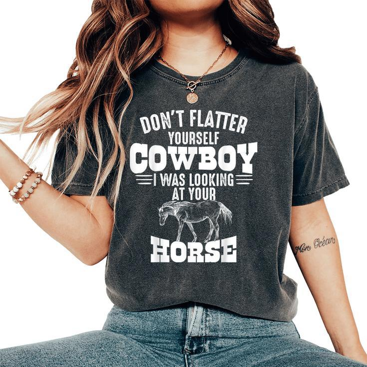 Cowgirl Horse For Western Equestrian Girls Women Women's Oversized Comfort T-shirt