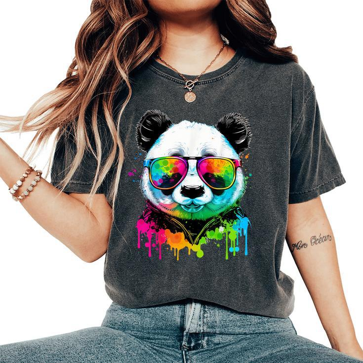 Cute Panda Lover Animal On Panda Women's Oversized Comfort T-Shirt