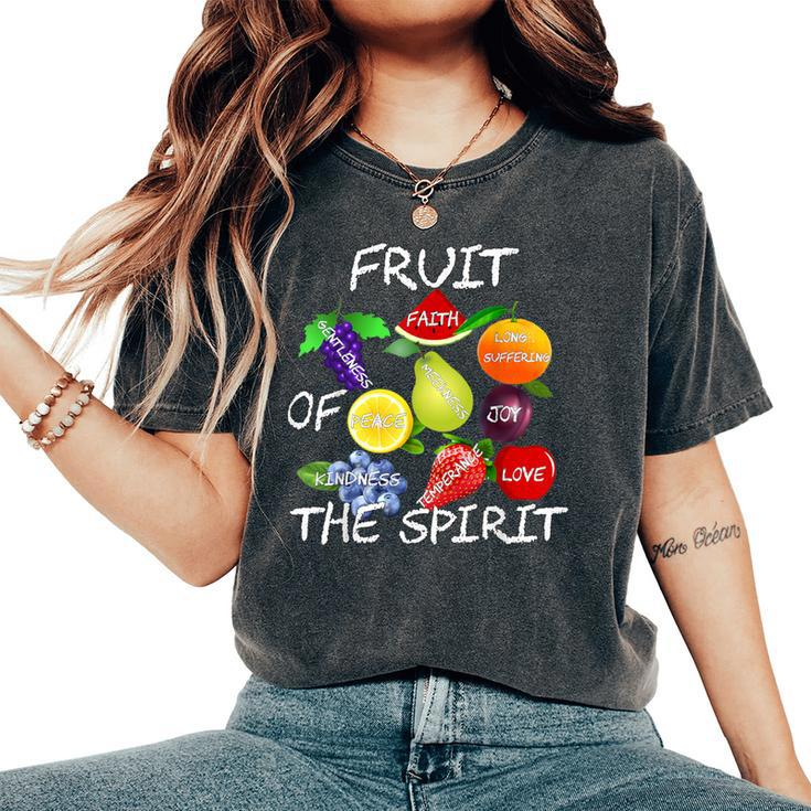Fruit Of The Spirit By Their Fruit Christian Faith Women's Oversized Comfort T-Shirt