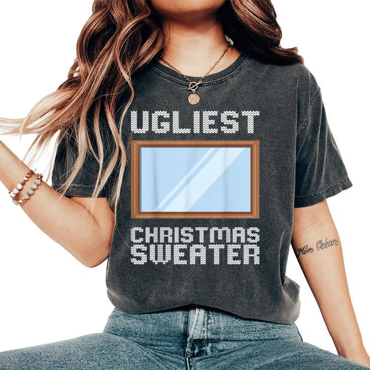 Ugly Christmas Sweater Style Ugliest Christmas Mirror Women's Oversized Comfort T-Shirt