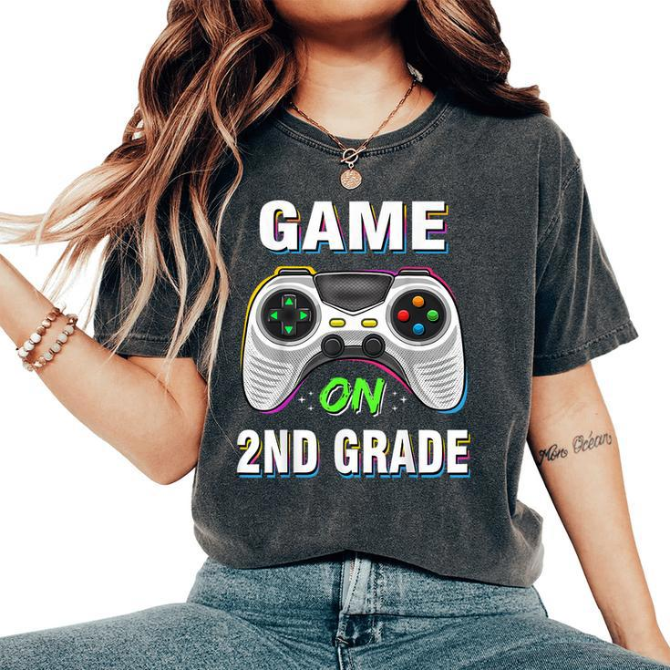 Gaming Game On 2Nd Grade Second First Day School Gamer Boys Women's Oversized Comfort T-Shirt
