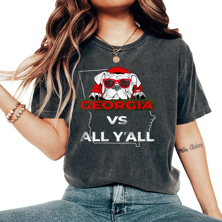 Georgia Vs All Yall Vintage Grunge Women's Oversized Comfort T-Shirt