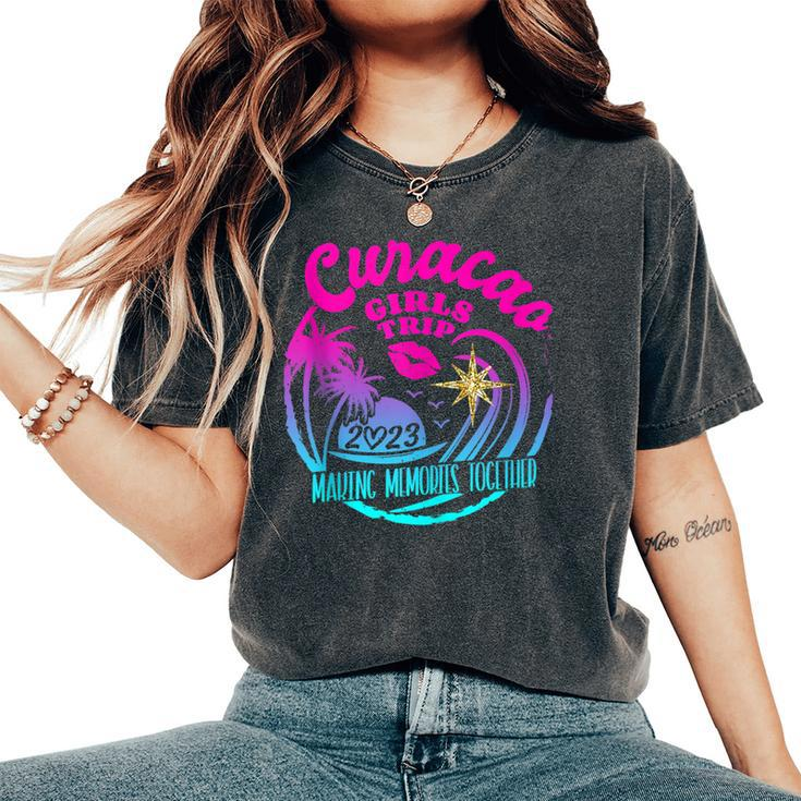 Girls Trip Curacao 2023 Vacation Weekend Birthday Squad Women's Oversized Comfort T-Shirt